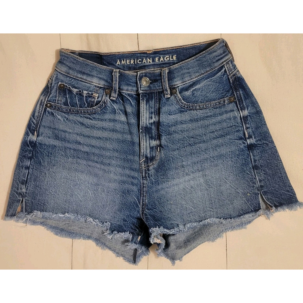 American Eagle Highest Rise 90s Boyfriend Denim Jean Shorts Size 0